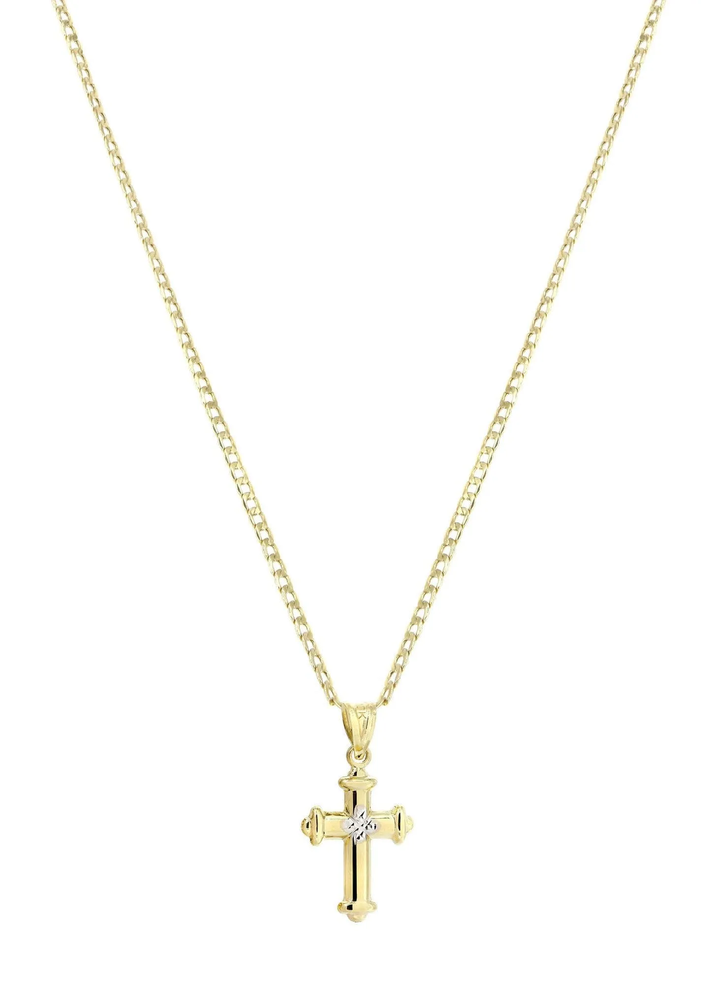 10K Gold Cross  Necklace For Men | 5.2 Grams