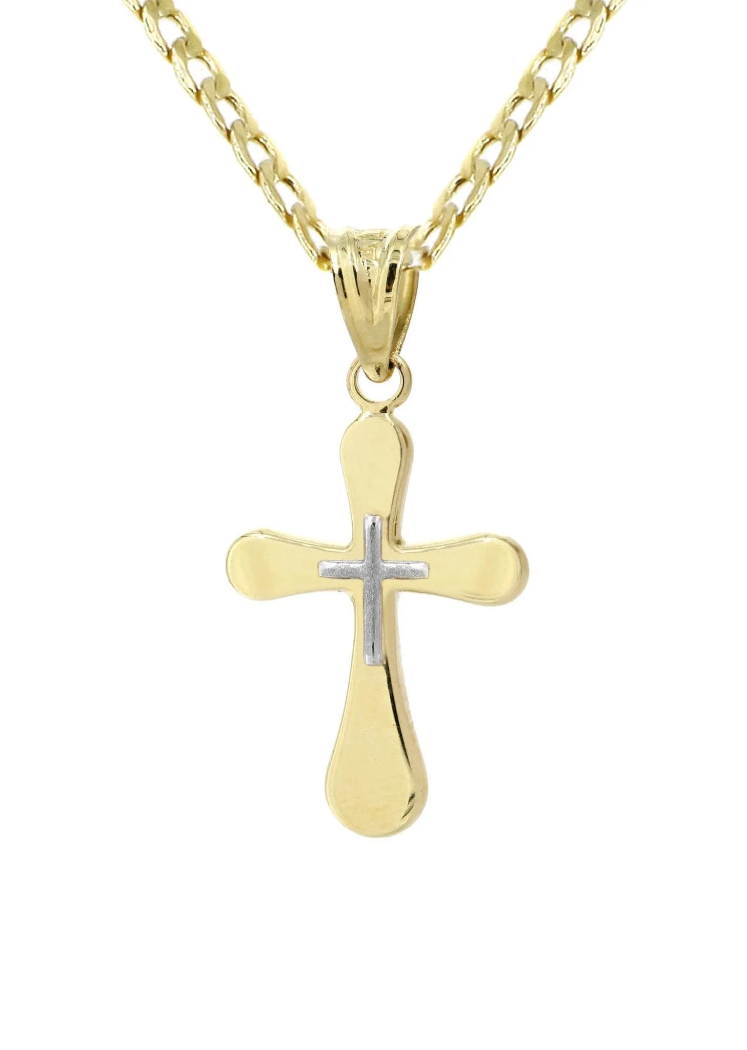 10K Gold Crucifix / Cross  Necklace For Men | 5.4 Grams