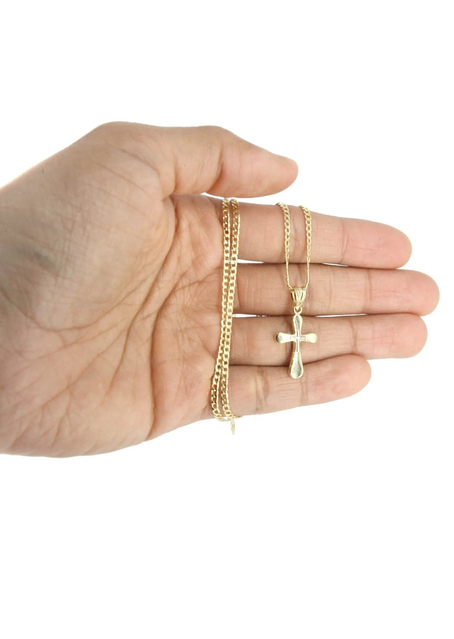 10K Gold Crucifix / Cross  Necklace For Men | 5.4 Grams