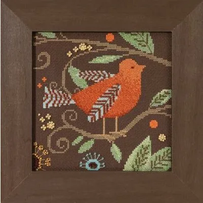 2018 Out on a Limb Series ~ Orange Bird Cross Stitch Kit