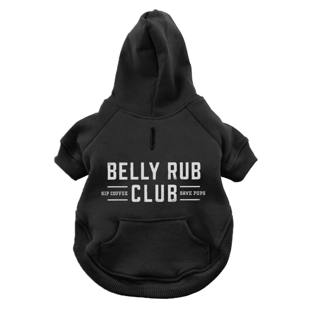 Belly Rub Dog Hoodie