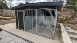 Benchmark Dog Kennel with Apex Roof - Single 10 x 8ft, Eco Thermal Range