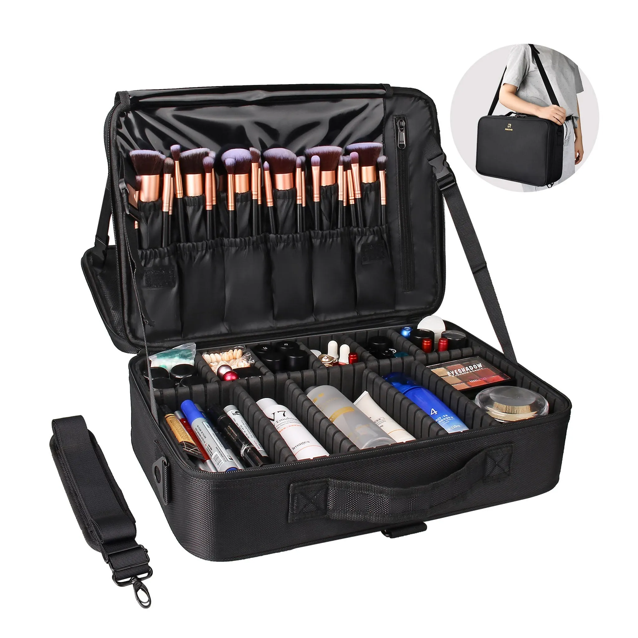 Black Large Makeup Case