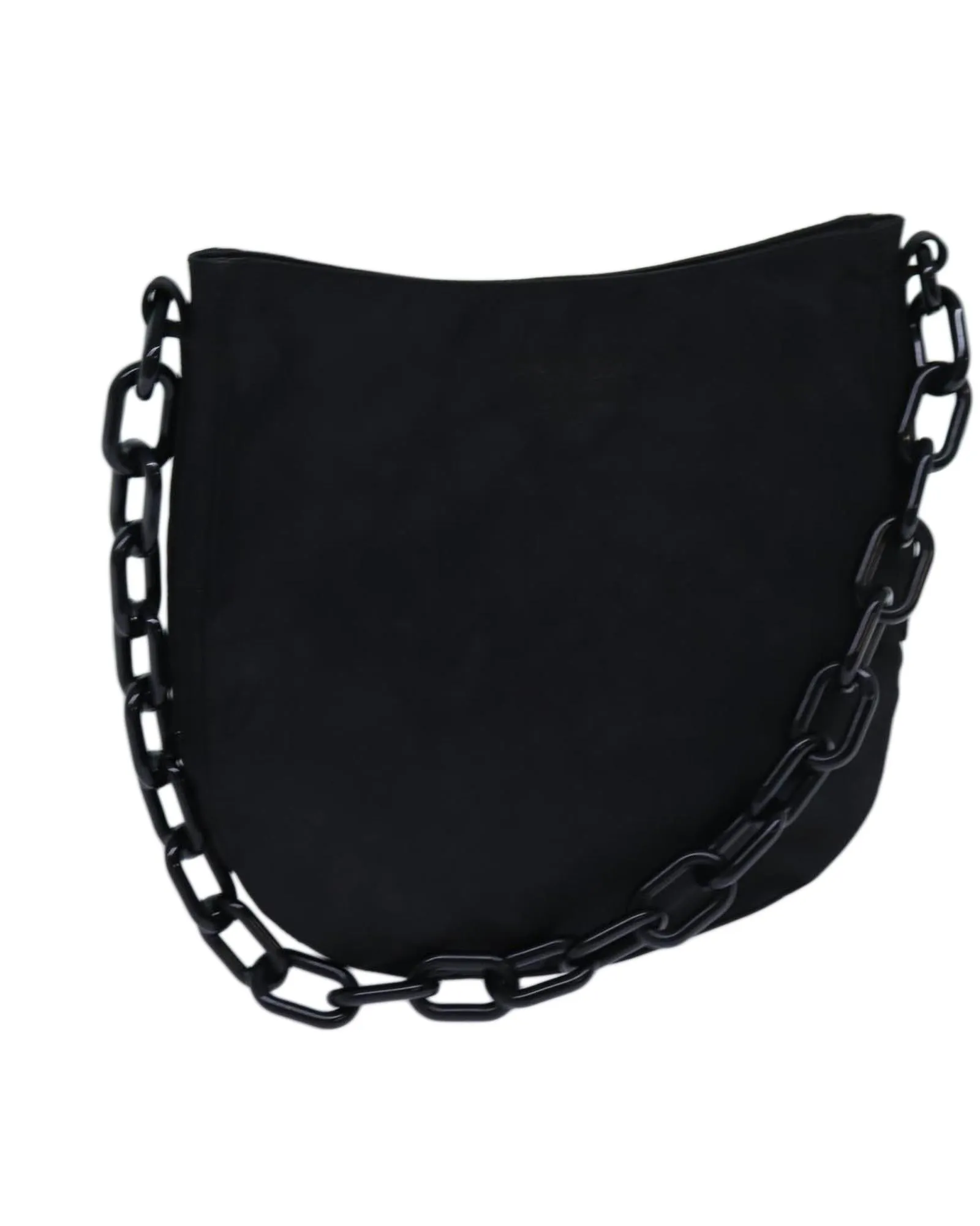 Black Nylon Chain Shoulder Bag - Prada