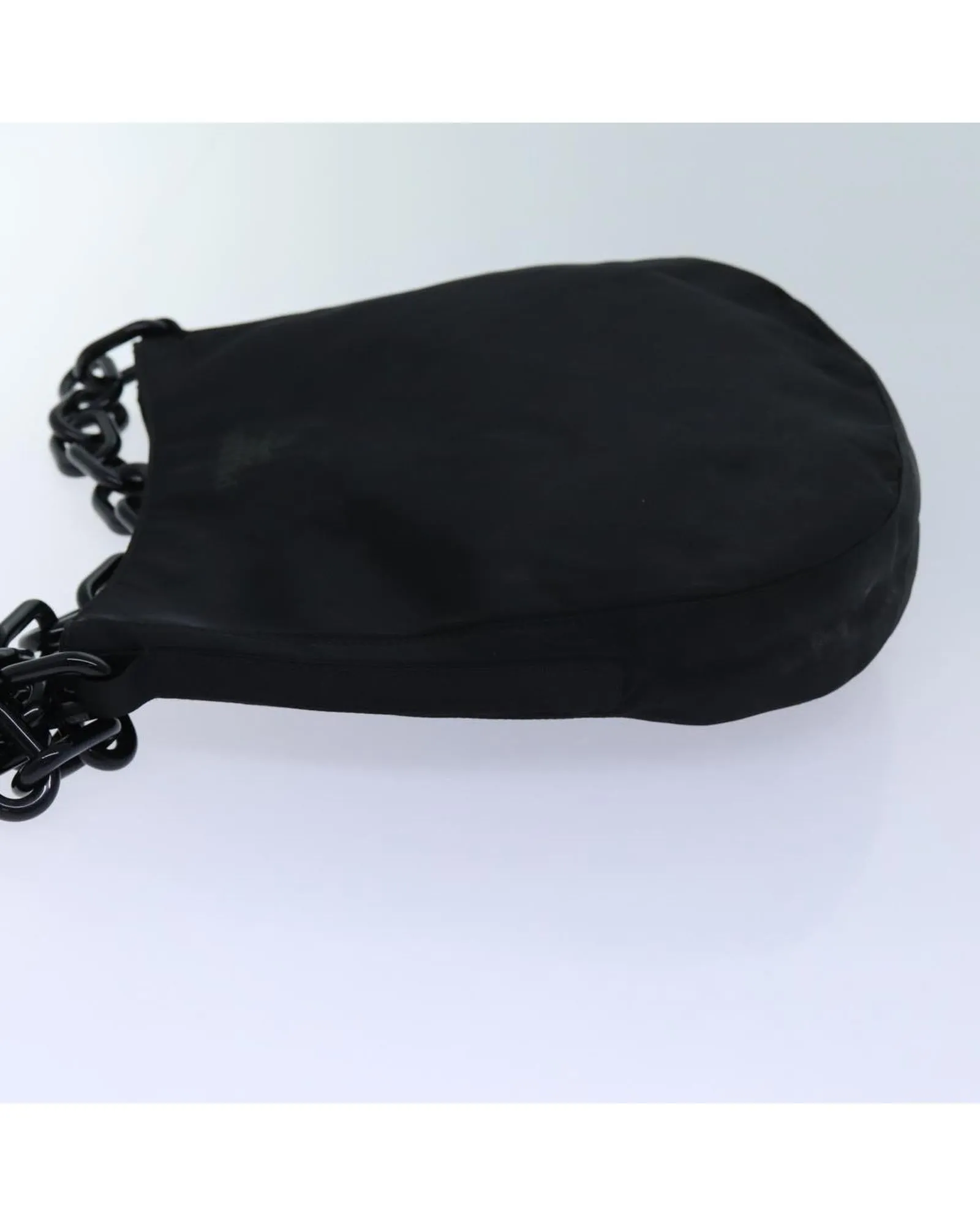 Black Nylon Chain Shoulder Bag - Prada