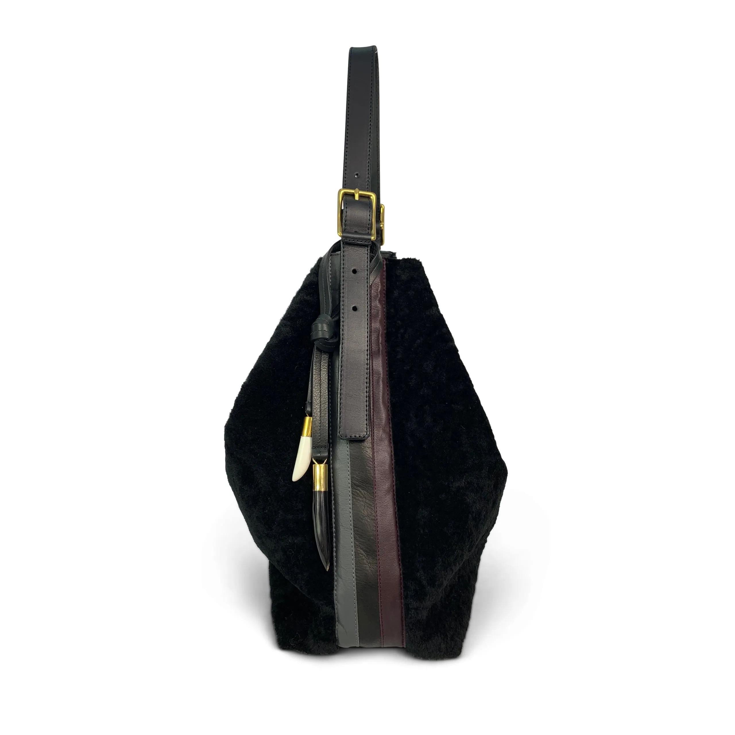 Black Suede Somerset Hobo