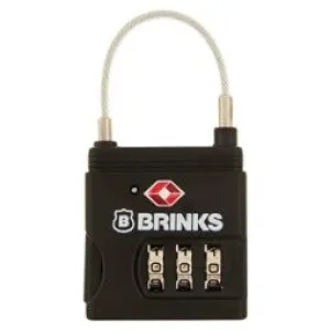 Brinks Commercial 25MM 3 Dial Resettable Combination TSA Travel Lock