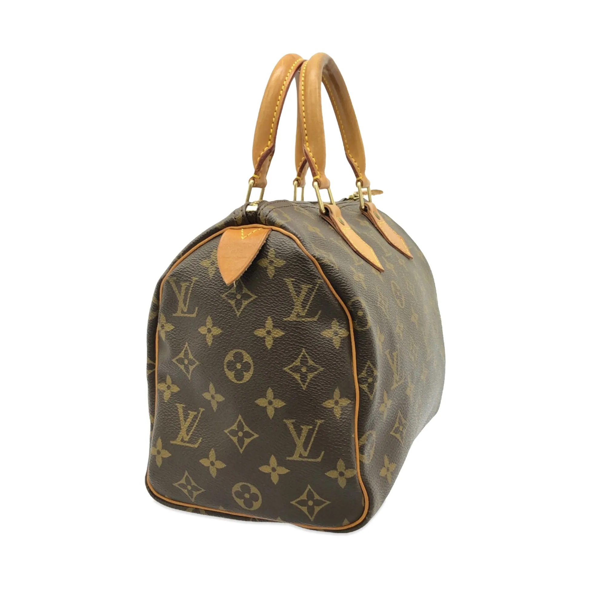 Brown Louis Vuitton Monogram Speedy 25 Boston Bag