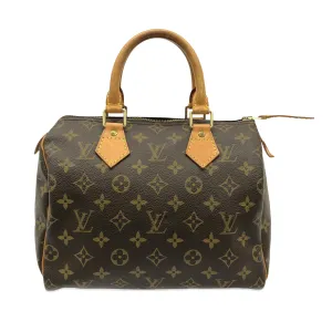 Brown Louis Vuitton Monogram Speedy 25 Boston Bag