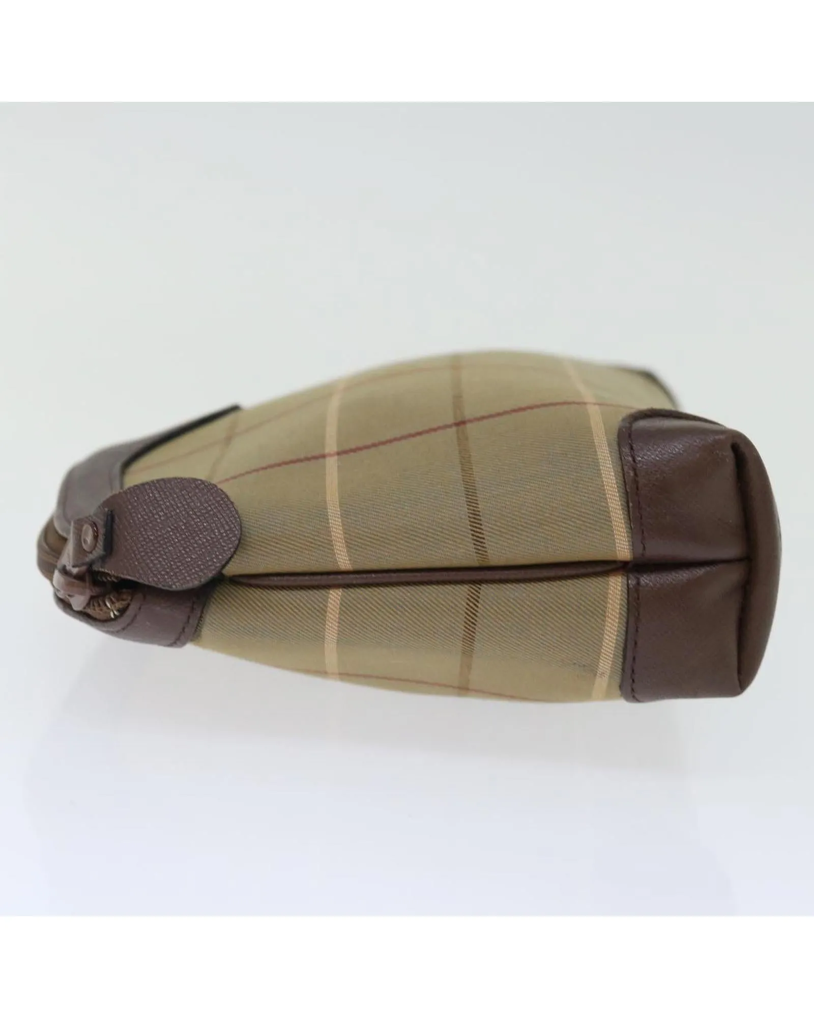 Canvas Brown Clutch Bag - Burberrys Nova Check Pattern