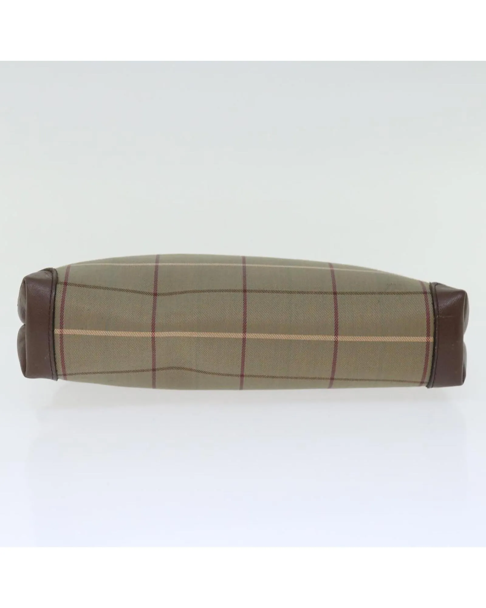 Canvas Brown Clutch Bag - Burberrys Nova Check Pattern