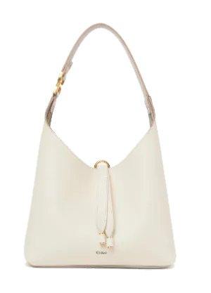 CHLOE MARCIE SMALL HOBO BAG MIST IVORY