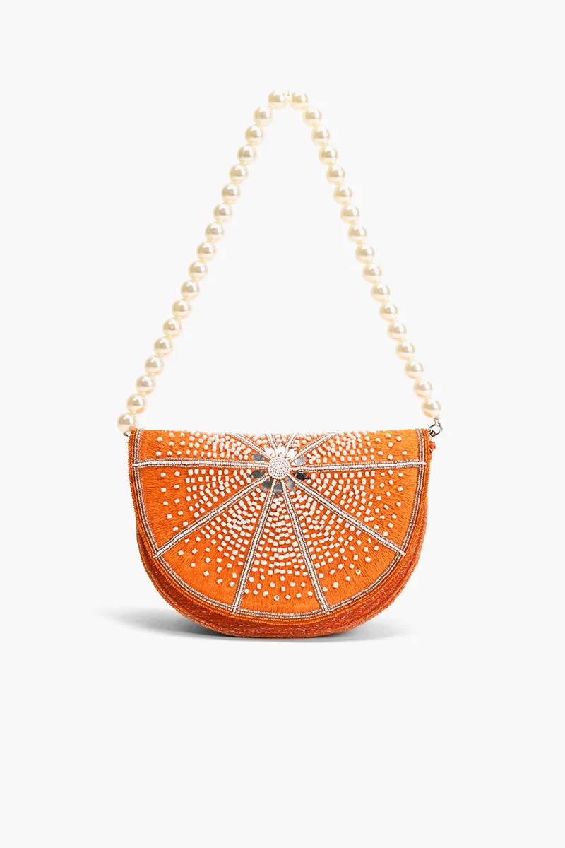 Citrus Couture Embellished Shoulder Bag