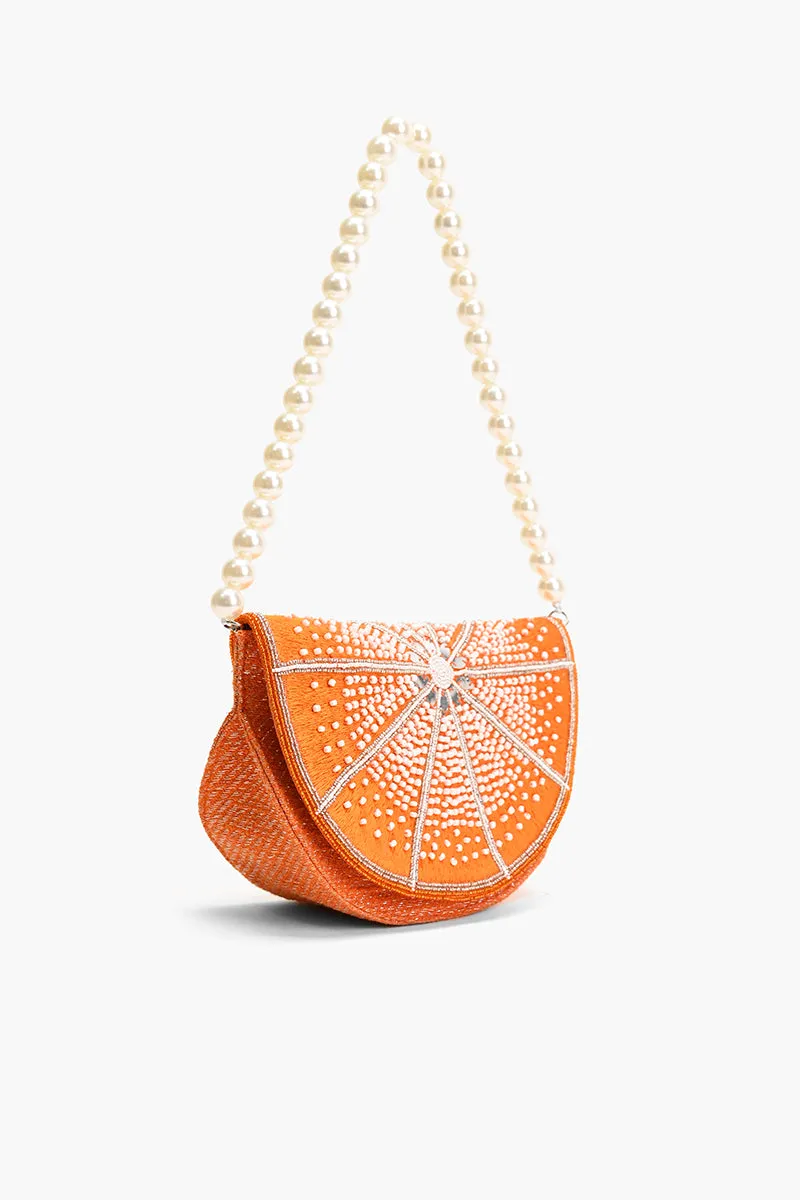 Citrus Couture Embellished Shoulder Bag