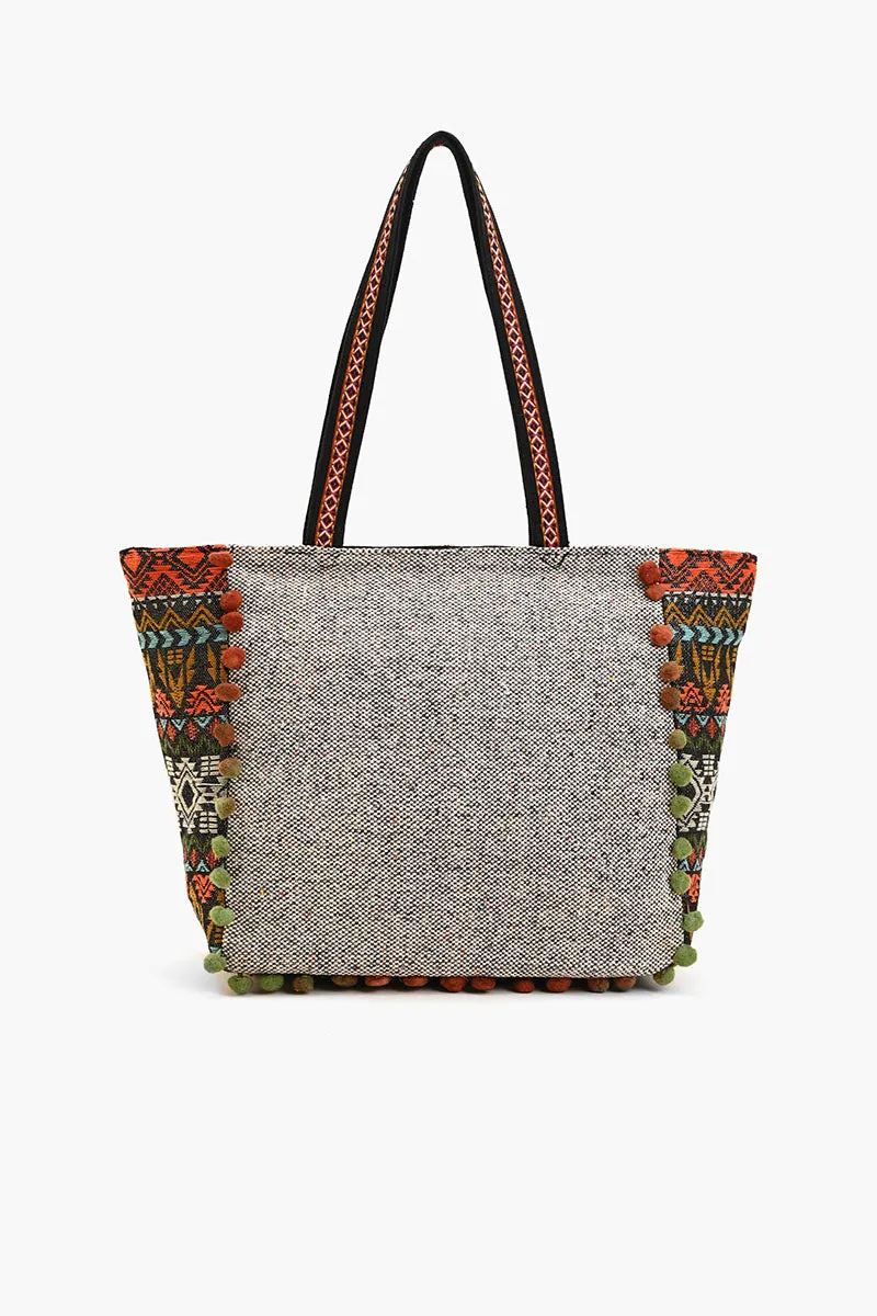 Embellished Shopper Tote Fox