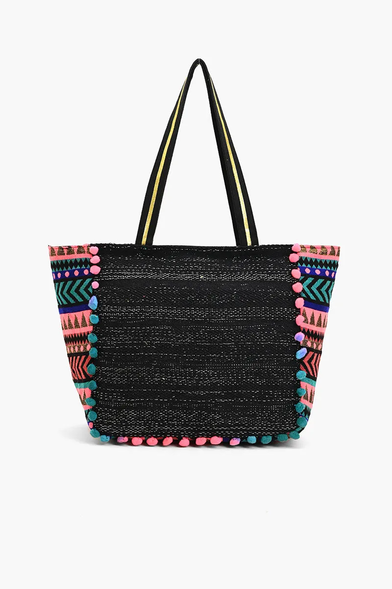 Embellished Shopper Tote Owl