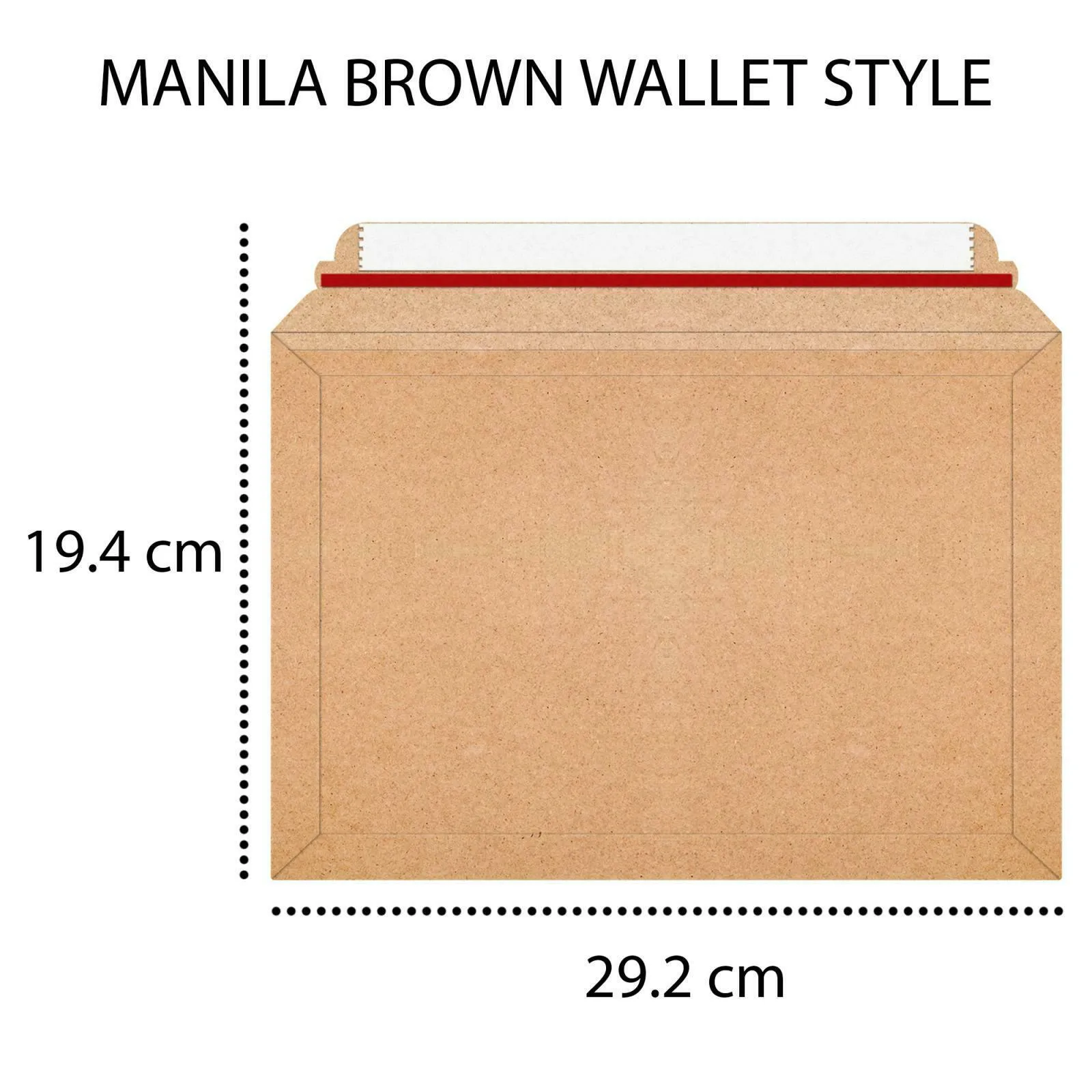 Envelope Manilla Brown Book Wallet Bags Post Mailer 194x292 mm