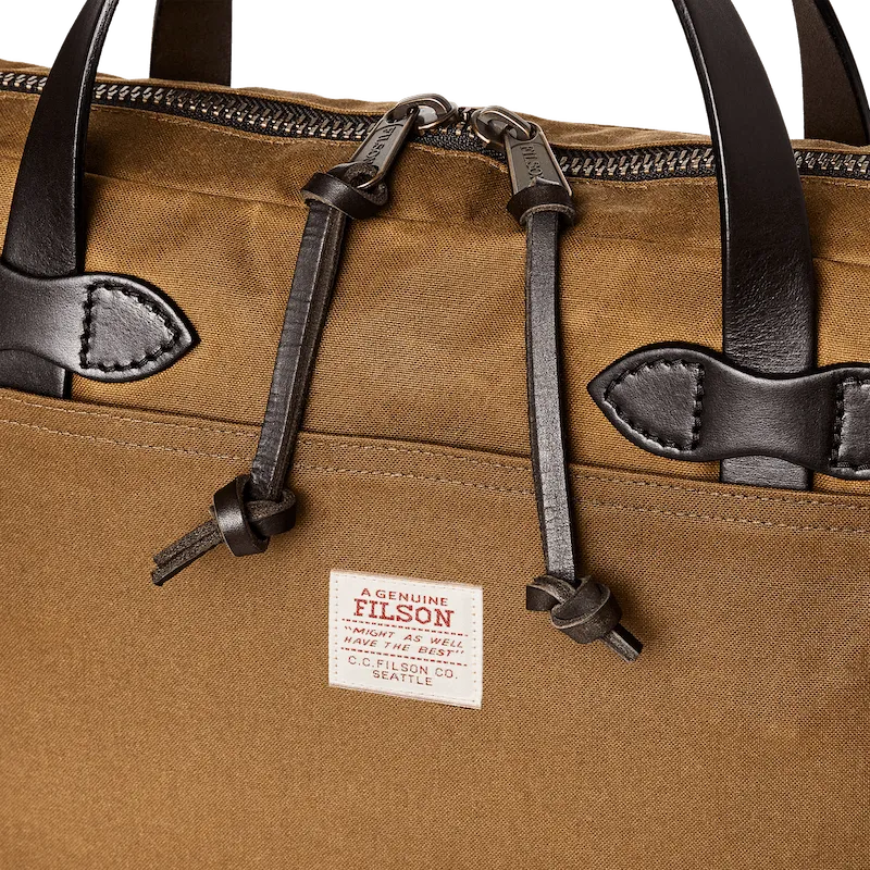 Filson - Tin Cloth Compact Briefcase - Dark Tan