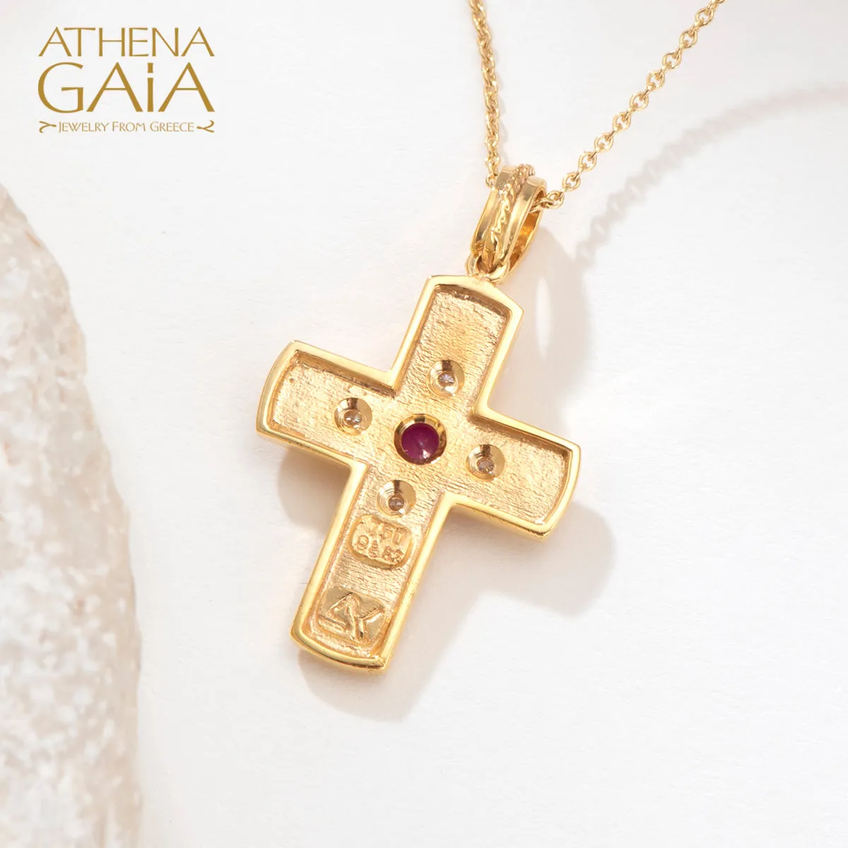 Imperial Diamond Flower Western Latin Cross (In-Stock)