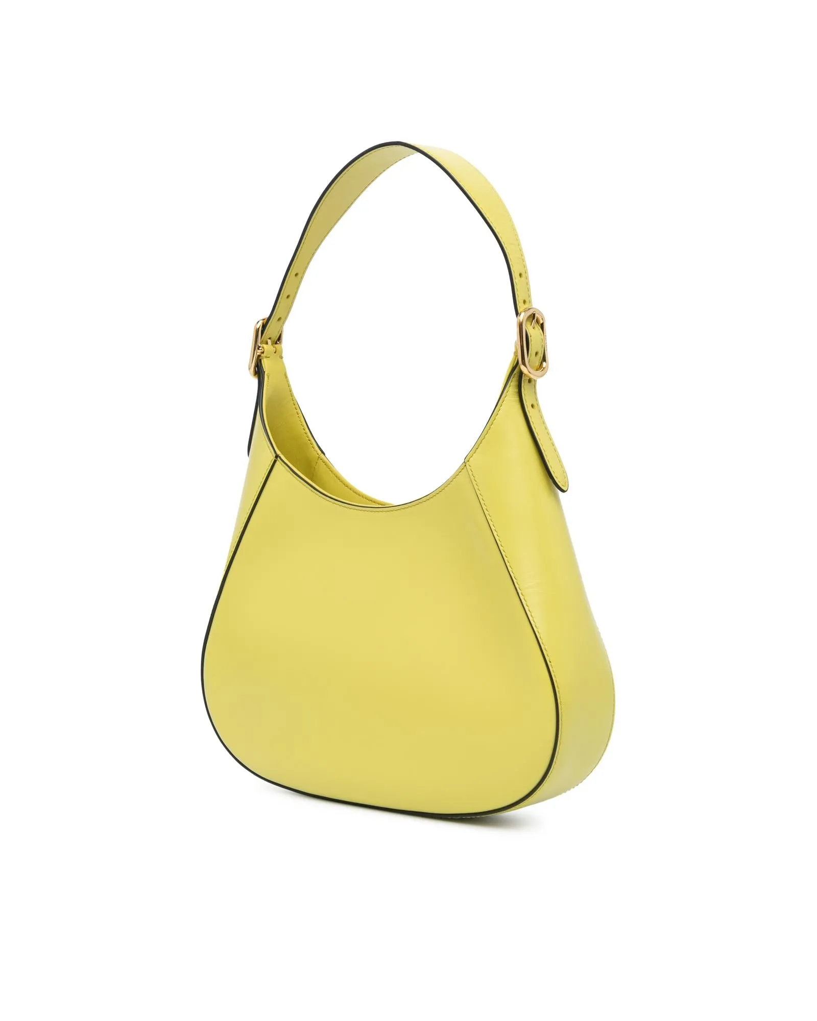 Leather Spazzolato Hobo Bag with Magnetic Snap Closure