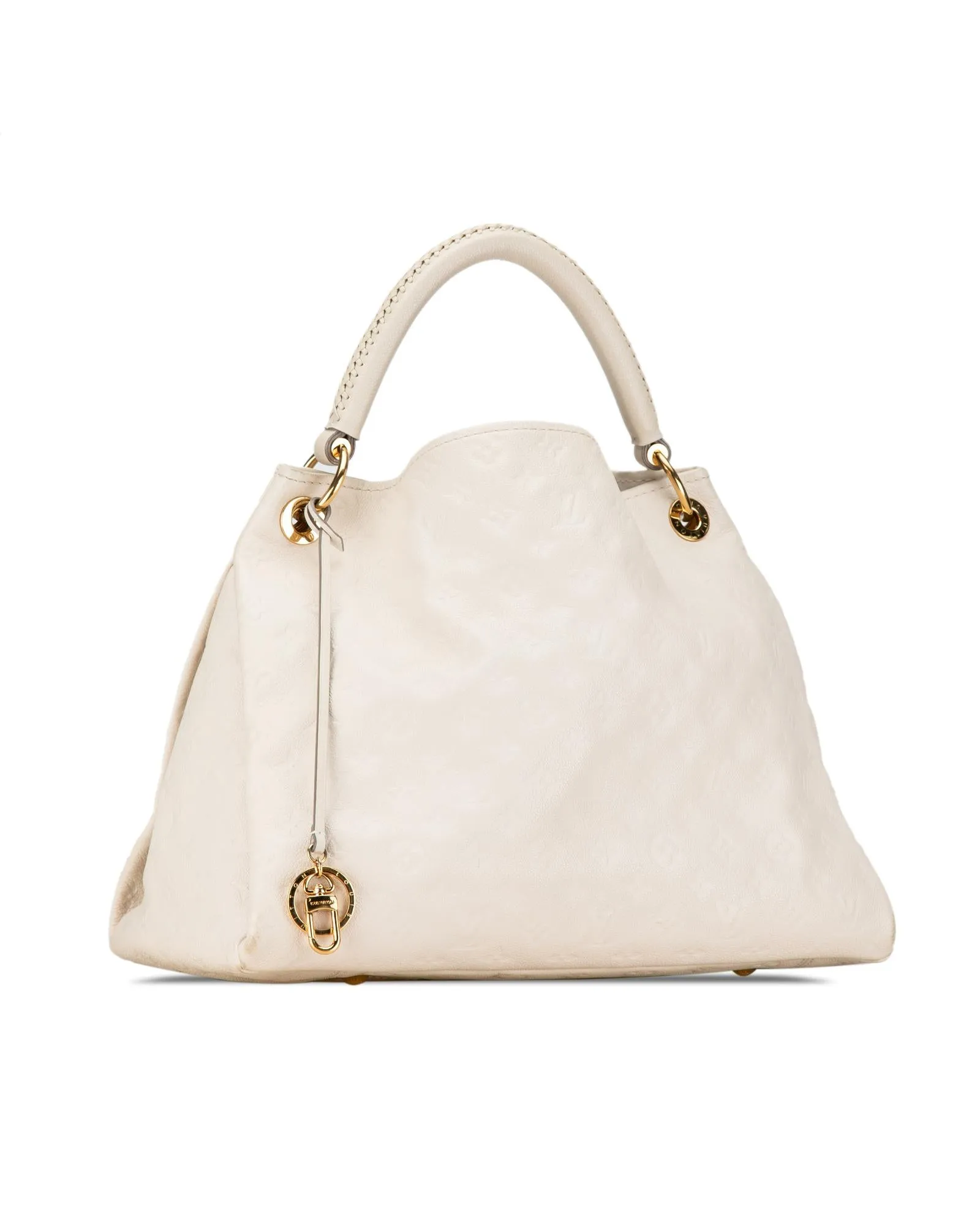 Louis Vuitton Cabas Plano White Leather Hobo Bag