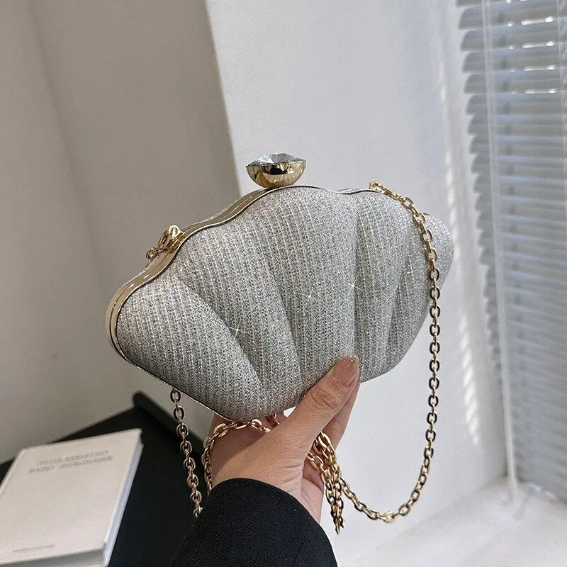 Luxury Evening Shell Shaped Clutch Bags