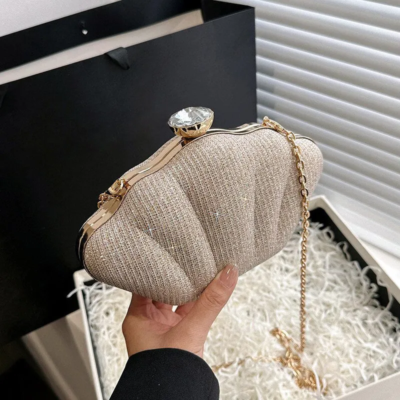 Luxury Evening Shell Shaped Clutch Bags