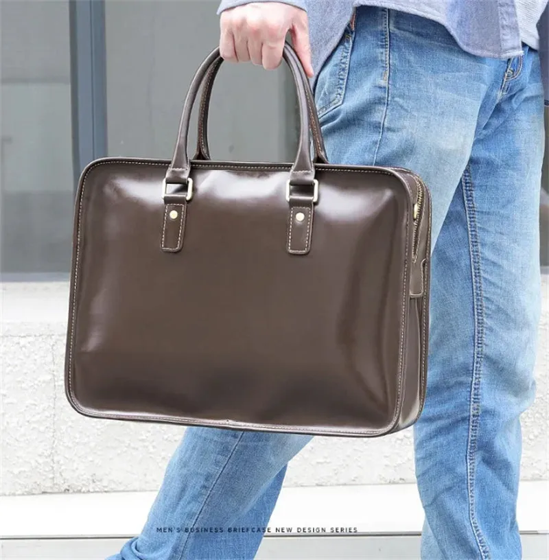 Luxury Exotica Leather Laptop Briefcase