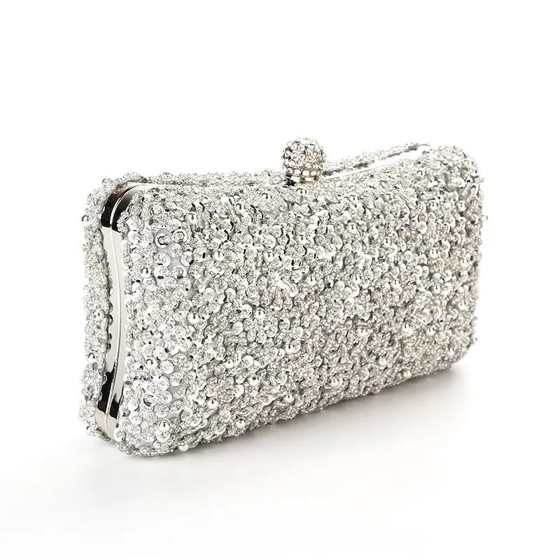 Luxy Moon Beaded Evening Bag Diamonds Clutch