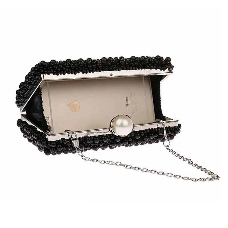 Luxy Moon Full Pearls Evening Bags Day Clutches