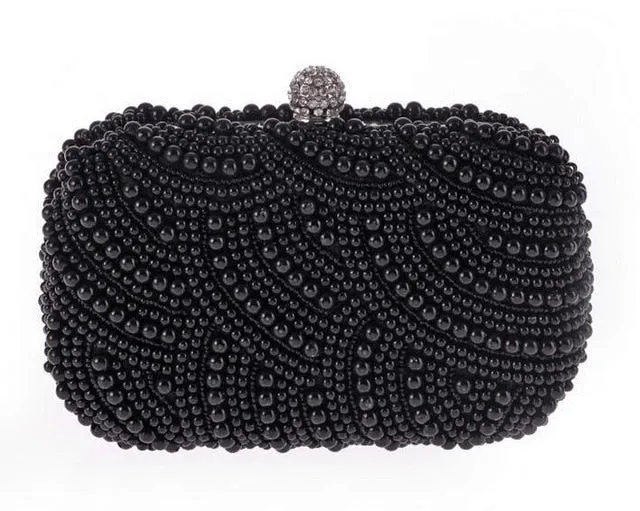 Luxy Moon Pearl Clutch Bags for Party Wedding