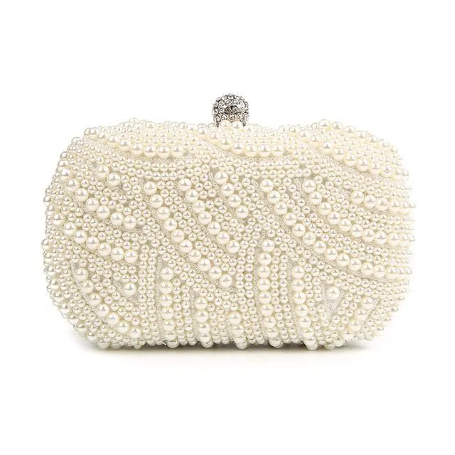 Luxy Moon Pearl Clutch Bags for Party Wedding