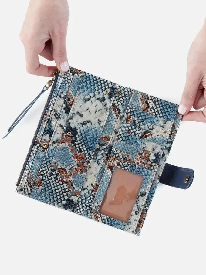 Max Continental Wallet Blue Stone by Hobo