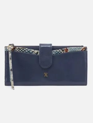 Max Continental Wallet Blue Stone by Hobo