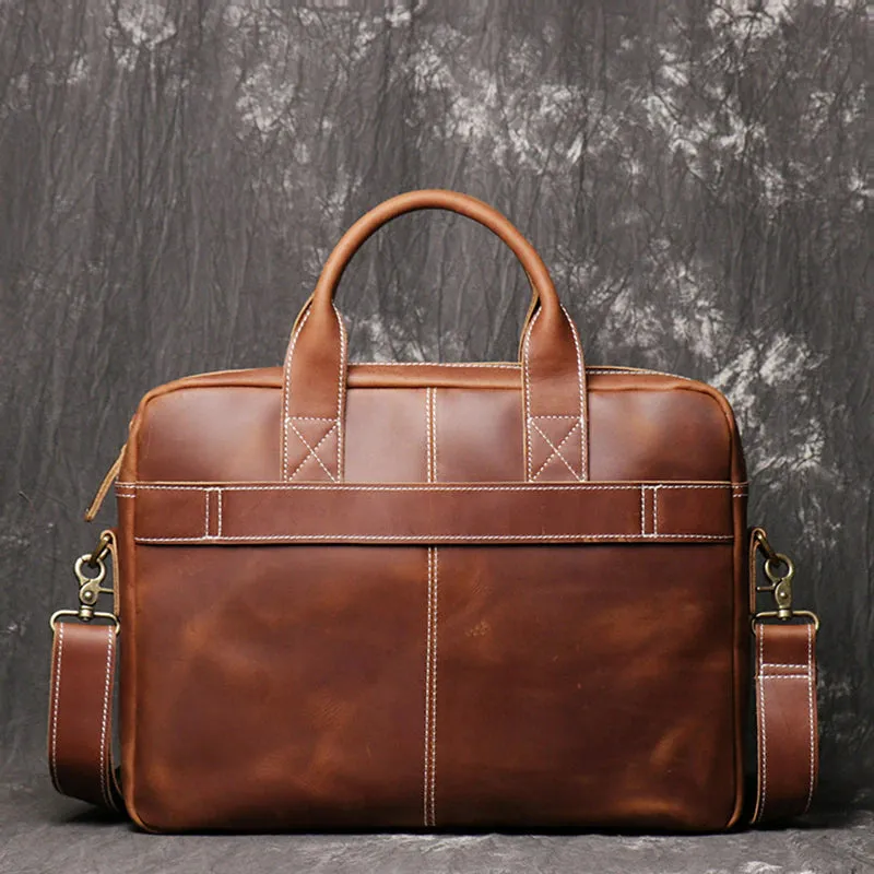 Men's Genuine Leather Vintage Briefcase