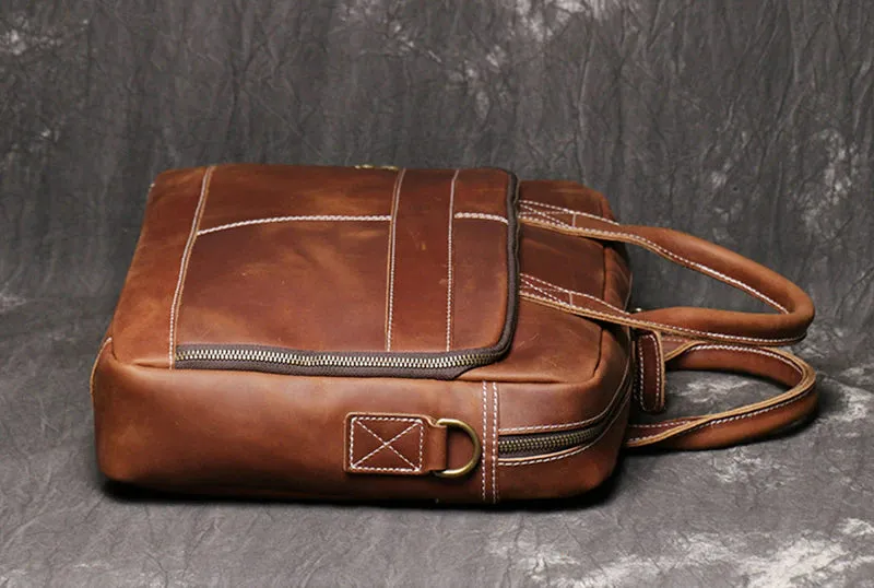 Men's Genuine Leather Vintage Briefcase