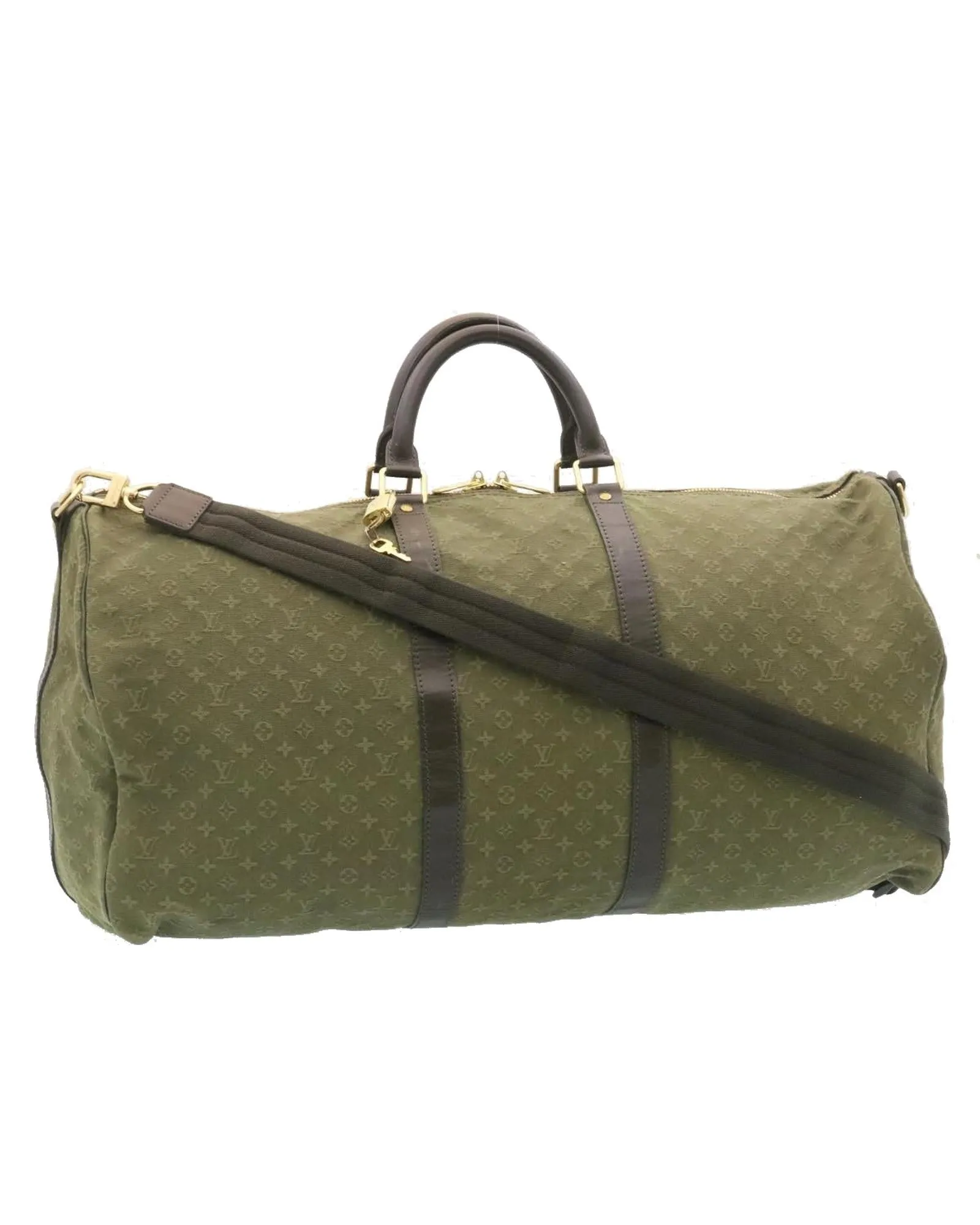 Mini Monogram Keepall Bandouliere55 Boston Bag - Khaki