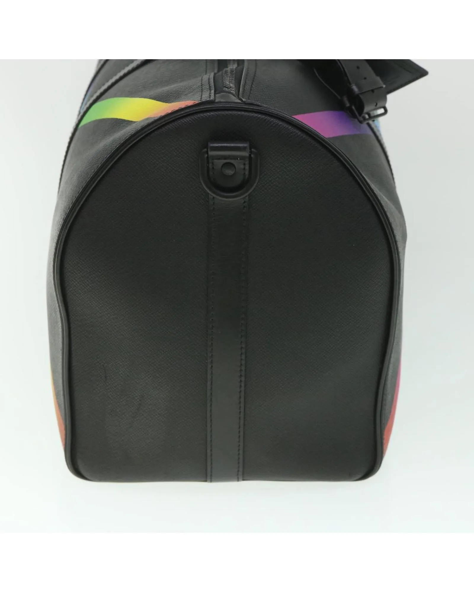 Multicolor Taiga Leather Boston Bag with Accessories