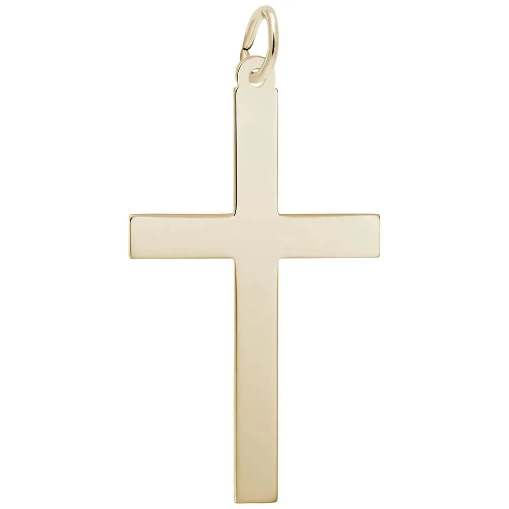 Rembrandt Charms - Extra Large Plain Cross Charm - 4907