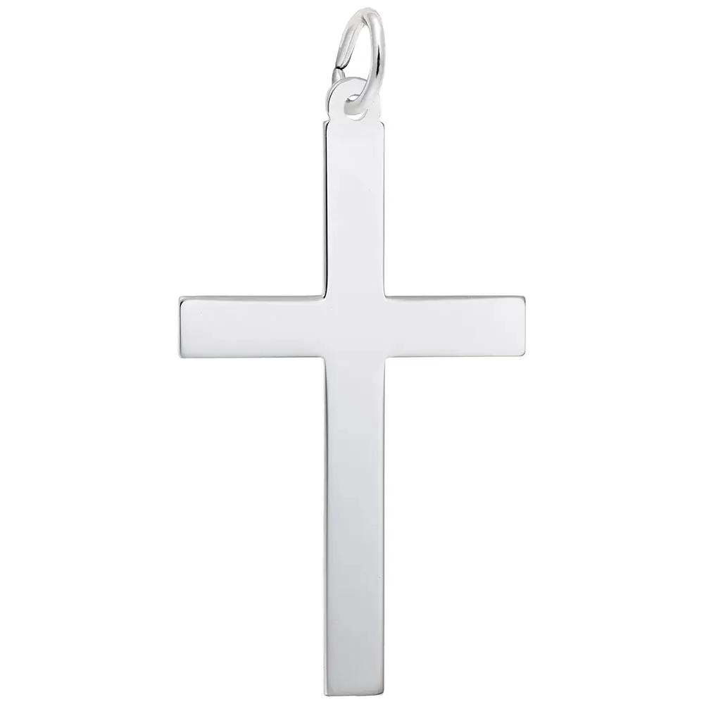 Rembrandt Charms - Extra Large Plain Cross Charm - 4907