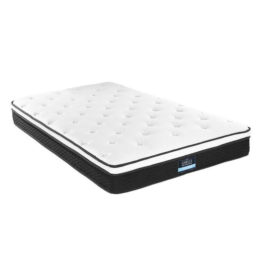 Single Package | Cottesloe Wooden Bed White & Bonita Pillow Top Mattress (Medium Firm)