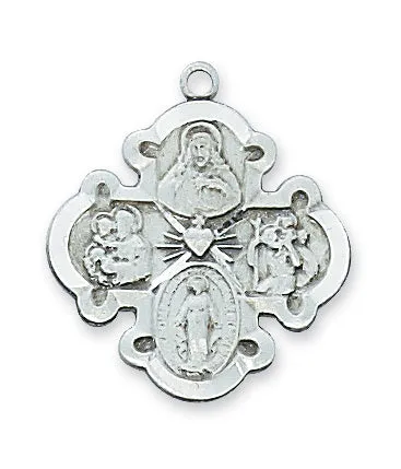 Sterling Silver 4-way Pendant Boxed - LC4S