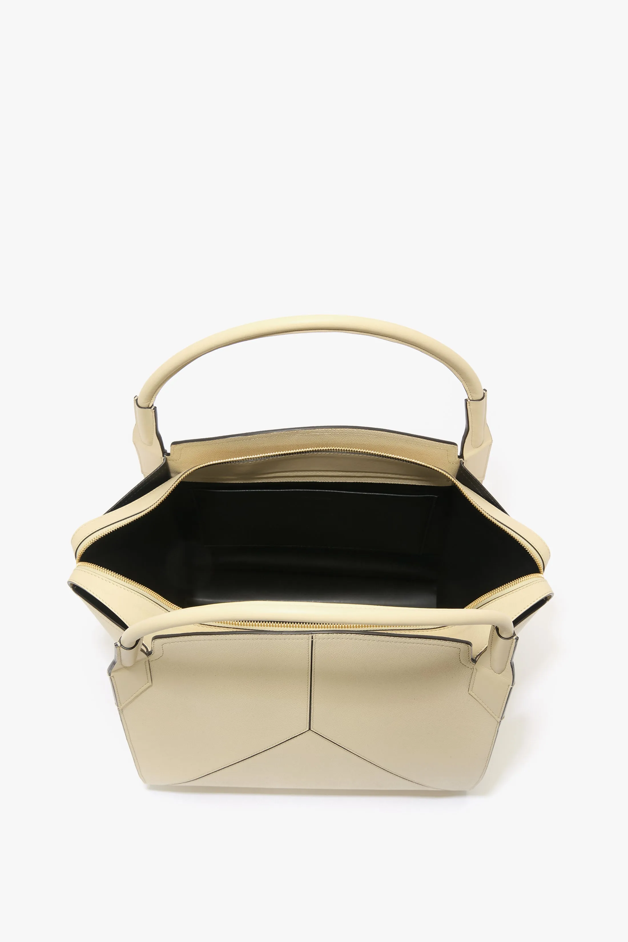 Victoria Bag In Ivory Grained Leather