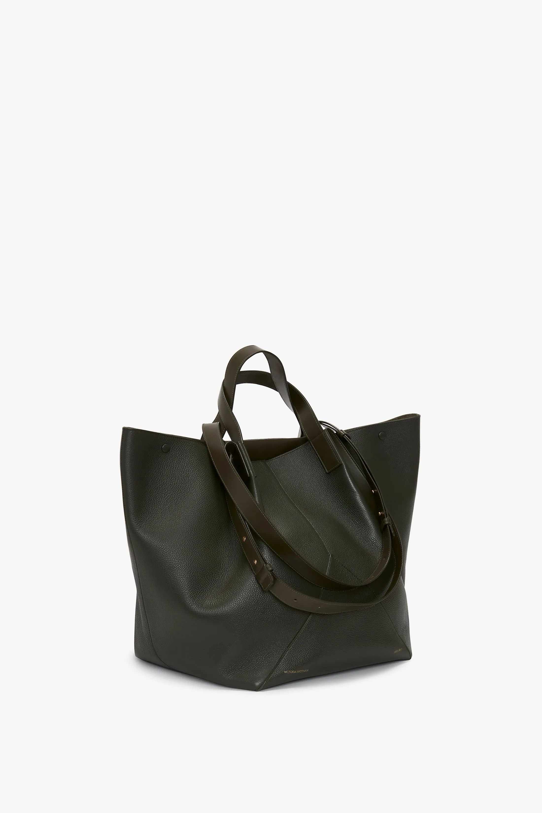 W11 Jumbo Tote Bag In Loden Leather